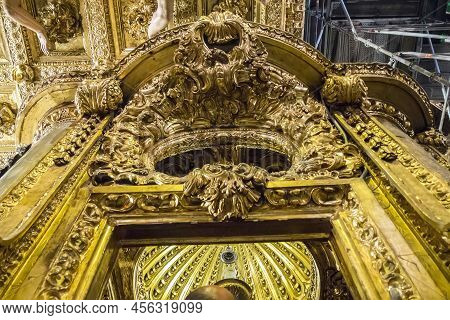 Cathedral Of Santiago De Compostela In Galicia, Spain.