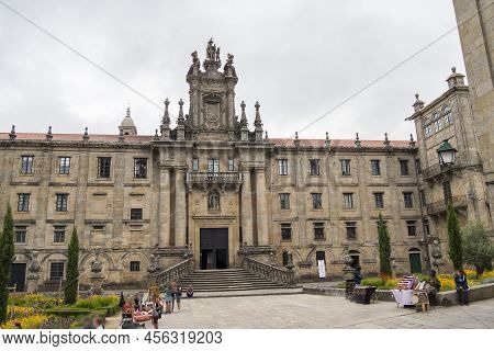 Diocesan Major Seminary In Santiago De Compostela At Inmacula Square, Spain.