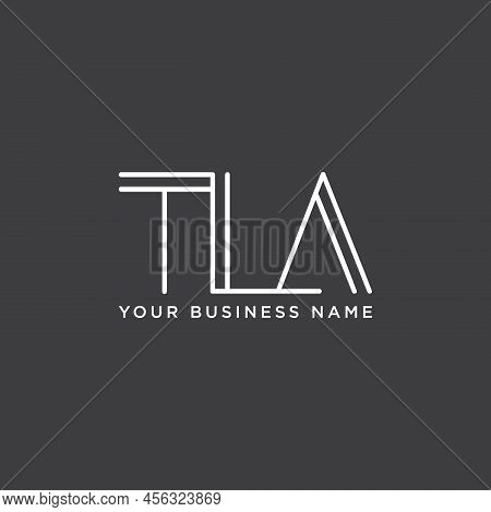 Typography Initial Letter Tla Monogram Logo Design For Your Best Business Symbol. Vector Illustratio