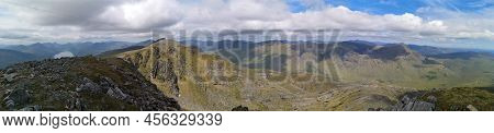 A View Of The Rugged And Remote Mountains Of Gleouraich And Spidean Mialach Above Loch Quoich In The