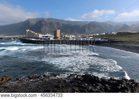 Los Silos, Santa Cruz De Tenerife, Spain, February 18, 2022: Puertito Beach In Los Silos, North Of T