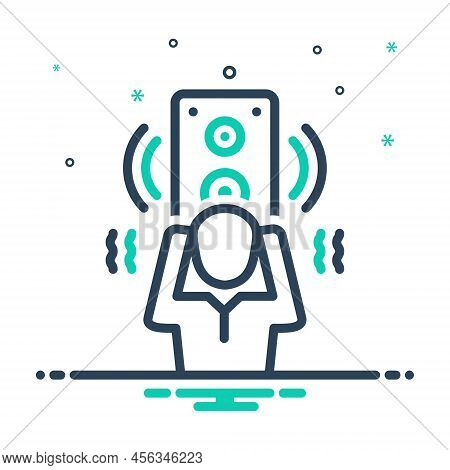 Mix Icon For Loud Noisy Loudspeaker Music Sound-box Volume Bass Sound Sputter