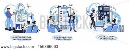 Qualified Employee Training Program. Refresher Course Metaphor. Help In Professional Development. Le