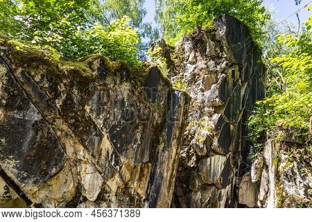 Ruins Of Building In The Wolfs Lair. Former War Headquarters Of Adolf Hitler In Poland