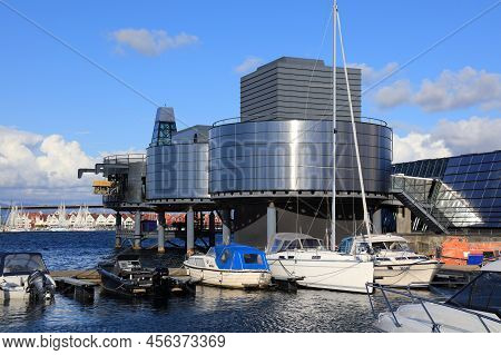 Stavanger, Norway - July 20, 2020: Norwegian Petroleum Museum In Stavanger, Norway. Stavanger Is The