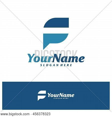 Letter Fp Logo Design Vector Template, Initial Fp Logo Concepts Illustration.