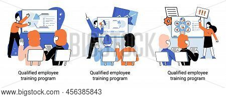 Qualified Employee Training Program. Refresher Course Metaphor. Help In Professional Development. Le