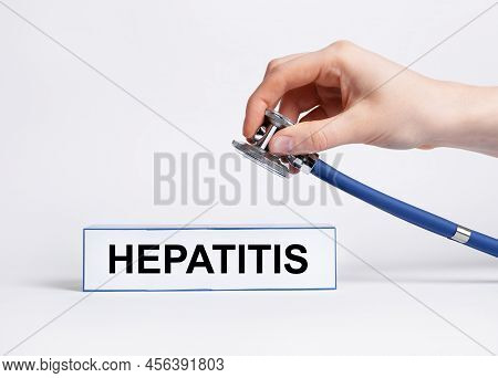 Hepatitis Word, Liver Disease Concept. High Quality Photo