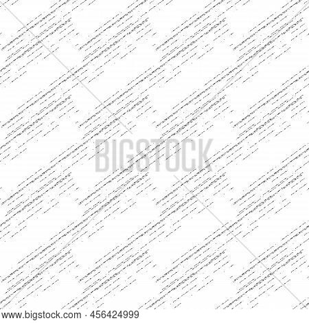 Abstract Vector Background With Glitch Diagonal Lines Distortion. Seamless Noise Texture Monochrome 