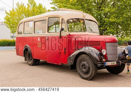 Brno Czech Republic - June 4, 2021 The Praga Rnd Bus Has Been Patrolling Czech Roads Since The 1930s