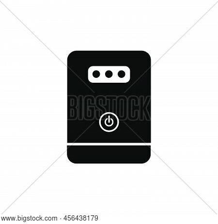 Ups Vector Icon. Ups Monogram. Computer Device