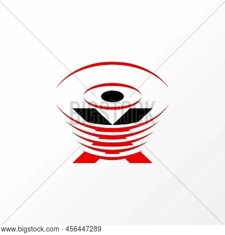 Simple And Unique Letter Or Word X Font With Cutting Sound Image Graphic Icon Logo Design Abstract C