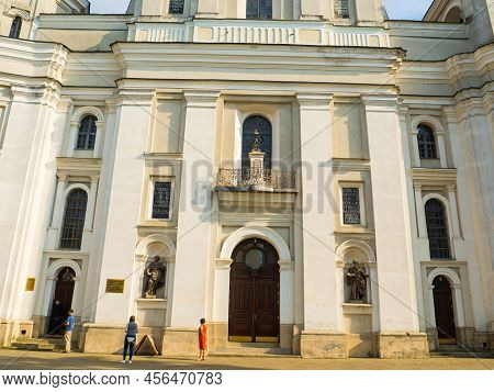 Lutsk, Ukraine - August, 2021: The Saint Peter And Paul Cathedral And Its Jesuit College Are The Nat