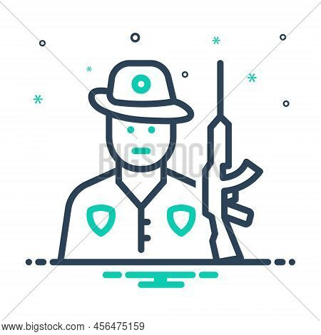 Mix Icon For Hunter Huntsman Chaser Poacher Gunner Trapper Predator Shooter
