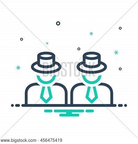 Mix Icon For Appear Appearance Identity Individual Similar Tantamount Alike Human Same