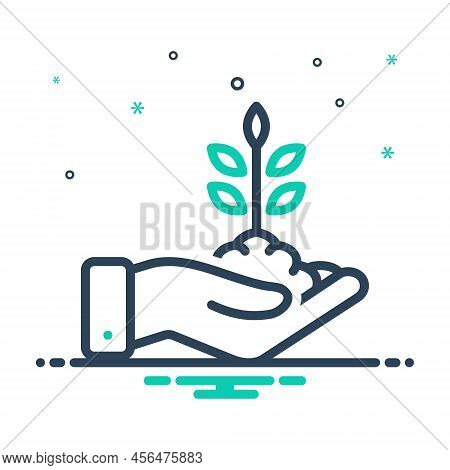 Mix Icon For Biol Plant Grow Save Grows Germinate Sprout Nature