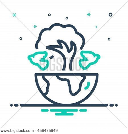 Mix Icon For Biodiversity Wildlife Climate Conservation Ecology Friendly Global Climate