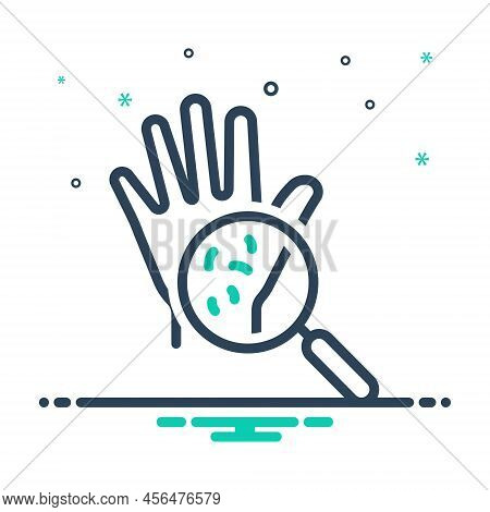Mix Icon For Dirty Soiled Feculent Muddy Wash Sanitize Hygiene Palm Bacteria Health
