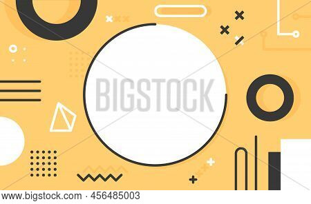 Math Geometric On Sweet Pastel Paper Border Frame Template Background