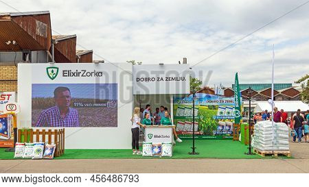 Novi Sad, Serbia - May 23, 2022: Elixir Zorka Sabac Fertilizer Supplier Booth At Agriculture Trade E