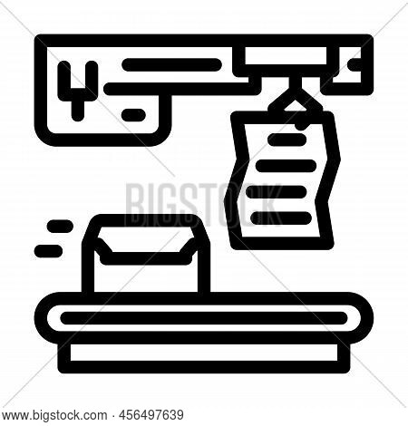 Automated Email Marketing Line Icon Vector. Automated Email Marketing Sign. Isolated Contour Symbol 
