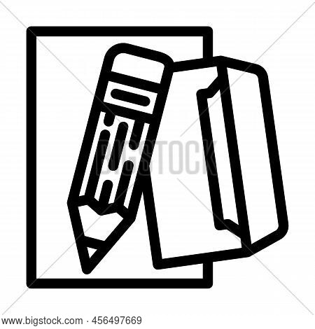 Email Copywriting Line Icon Vector. Email Copywriting Sign. Isolated Contour Symbol Black Illustrati