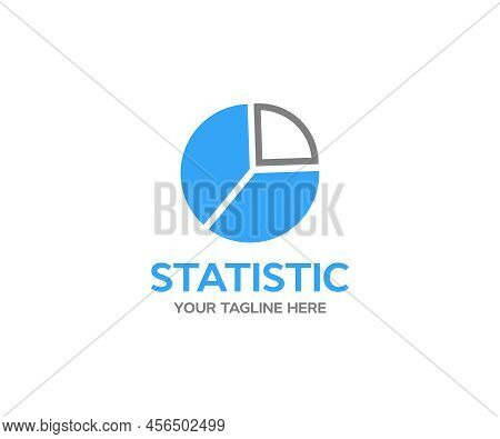 Statistic Or Economic Research Concept, Logo Design. Business Charts Elements Vector Design And Illu