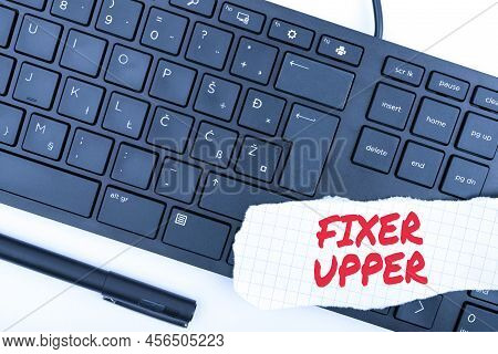 Conceptual Display Fixer Upper. Conceptual Photo House In Need Of Repairs Used Chiefly Connection Wi