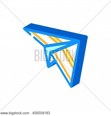 Send Email Campaign Isometric Icon Vector. Send Email Campaign Sign. Isolated Symbol Illustration