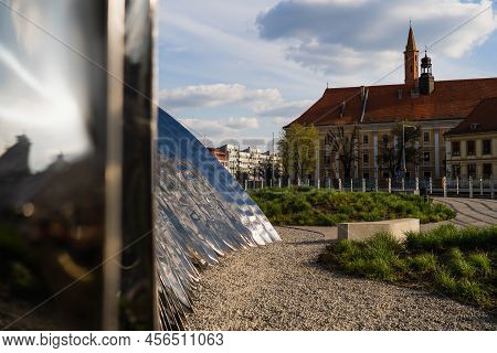 Blurred Nawa Arch On Urban Street In Wroclaw