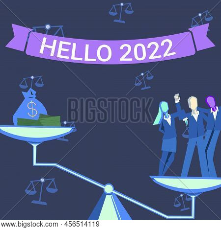 Conceptual Display Hello 2022. Business Concept Hoping For A Greatness To Happen For The Coming New 