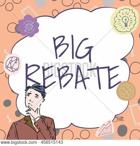 Text Caption Presenting Big Rebate. Conceptual Photo Huge Rewards That Can Get When You Engaged To A