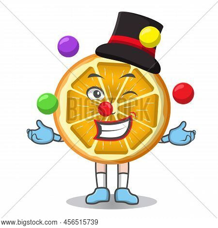 A Gorgeous Smart Cute Cartoon Magician Orange Style Design For T-shirt, Sticker, Logo Element