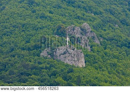 Large Cross At Rtanj Mountain East Serbia