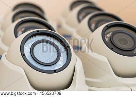 Set Of Cctv Cameras For Production And Office.