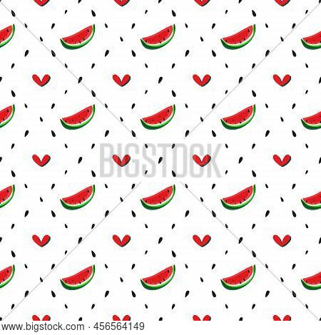 Watermelon Seamless Pattern, Colorful Summer Geometric Diagonal Grid. Transparent Opacity Effect. Br