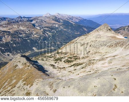Aerial View Of Pirin Mountain Near Polezhan Peak, Bulgaria