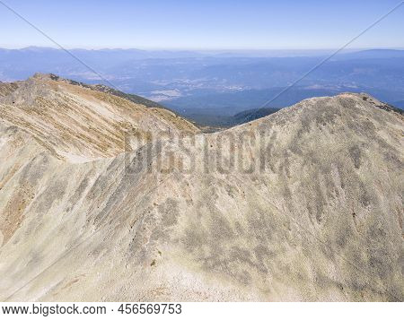 Aerial View Of Pirin Mountain Near Polezhan Peak, Bulgaria