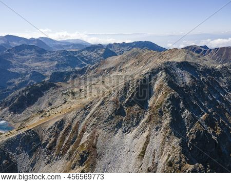 Aerial View Of Pirin Mountain Near Polezhan Peak, Bulgaria