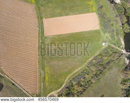 Aerial View Of Strumeshnitsa River, Bulgaria