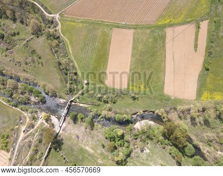 Aerial View Of Strumeshnitsa River, Bulgaria