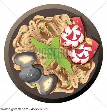 Traditional Korean Fish Cake. Odeng Dish Icon
