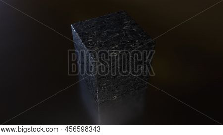 Black Murble Stone. Computer Generated 3d Render