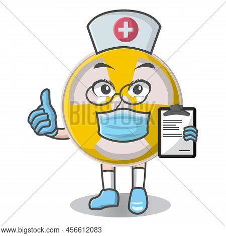 Radioactive Cute Doctor Design Character, Design Vector Illustrator.