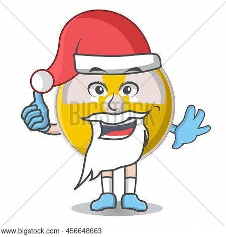 Radioactive Cute Christmas Santa Claus Design Character, Design Vector Illustrator On Whiteboard