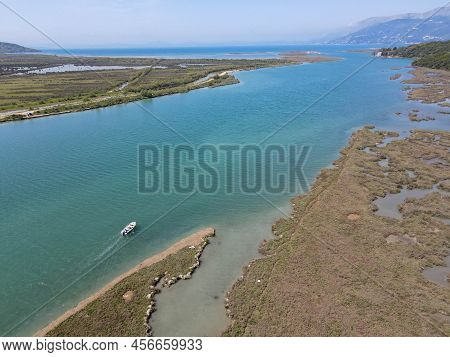Vivari Channel At Butrinto On Albania