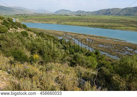 Vivari Channel At Butrinto On Albania