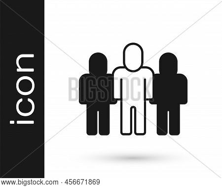 Black Project Team Base Icon Isolated On White Background. Business Analysis And Planning, Consultin