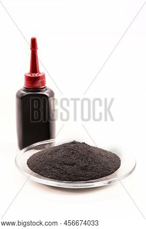 Powder Graphite With Applicator Bottle, It Serves To Lubricate Locks, Padlocks, Glass Channels, And 