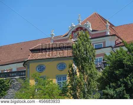 the city of Meersburg at the lake constance